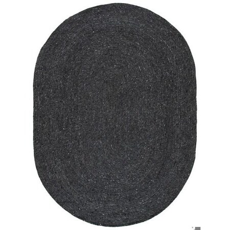 Safavieh 5 x 5 ft. Braided Hand Woven Round RugBlack BRD901Z-5R